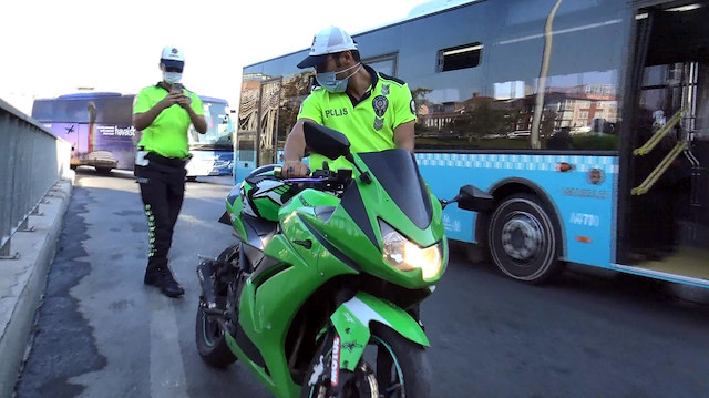 Avcılar'da abart egzozlu motosiklet denetimi
