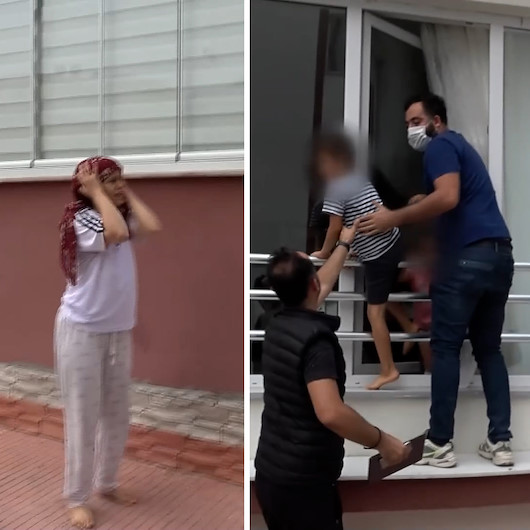 Korku dolu anlar: Ev sahibi kadınla karşılaşan hırsız, çığlıklar üzerine kıskıvrak yakalandı
