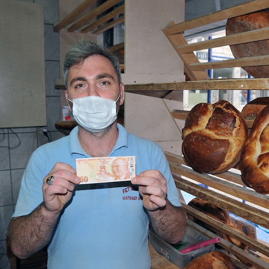 Trabzonlu fırıncı hatalı basılan banknota 80 bin lira istiyor