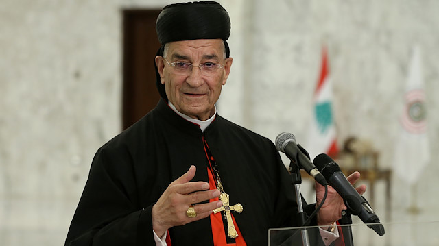 FILE PHOTO: Lebanese Maronite Patriarch Bechara Boutros Al-Rai speaks after meeting with Lebanon's President Michel Aoun at the presidential palace in Baabda, Lebanon July 15, 2020. Dalati Nohra/Handout via REUTERS ATTENTION EDITORS - THIS IMAGE WAS PROVIDED BY A THIRD PARTY - RC2STH9ONOII/File Photo

