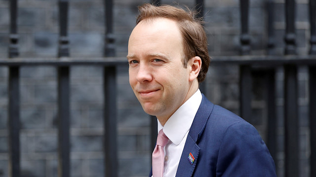  Britain's Secretary of State of Health Matt Hancock 