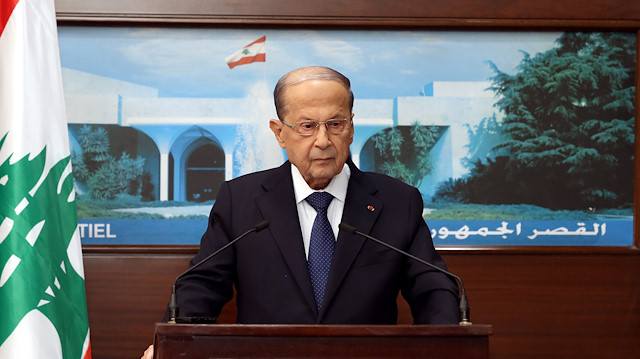 Lübnan Cumhurbaşkanı Mişel Avn.