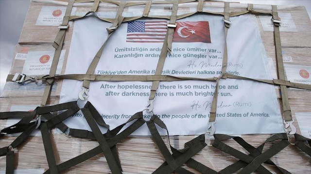 مسؤول أمريكي يشكر تركيا على تبرعاتها لبلاده خلال كورونا