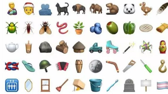Birçok yeni emoji geldi.