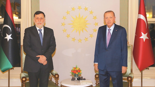 Cumhurbaşkanı Erdoğan ve Libya Başbakanı Fayiz es-Serrac