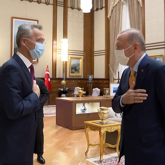 Cumhurbaşkanı Erdoğan, NATO Genel Sekreteri Jens Stoltenbergi kabul etti