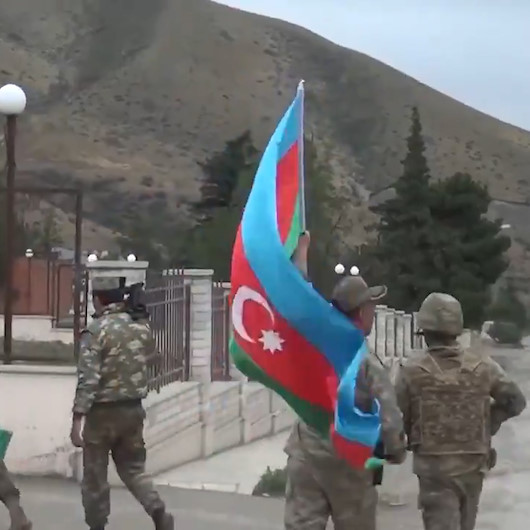 Bir kent daha işgalden kurtarıldı: Talişe de Azerbaycan bayrağı dikildi