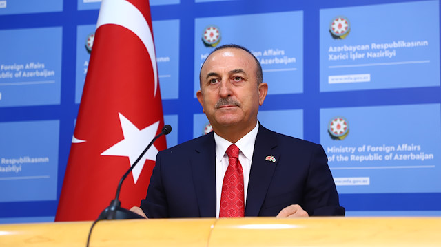 Dışişleri Bakanı Çavuşoğlu Azerbaycan'da açıklama yaptı.