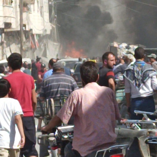 El Babda bomba yüklü araç patladı : 15 ölü , 30 yaralı