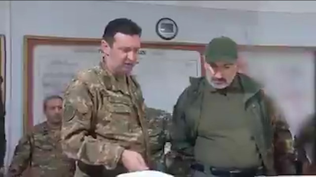 Paşinyan Karabağ'da görüntülendi