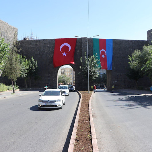 Diyarbakırdan Azerbaycana destek