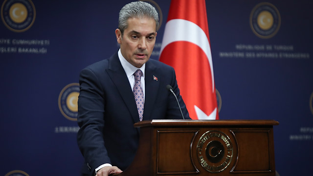 Dışişleri Bakanlığı Sözcüsü Hami Aksoy.