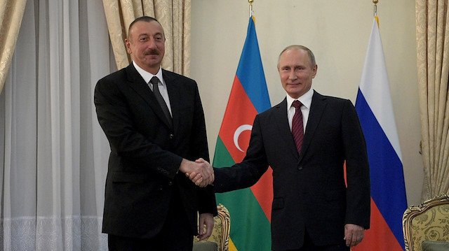 Azerbaycan Cumhurbaşkanı İlham Aliyev - Rusya Devlet Başkanı Viladimir Putin