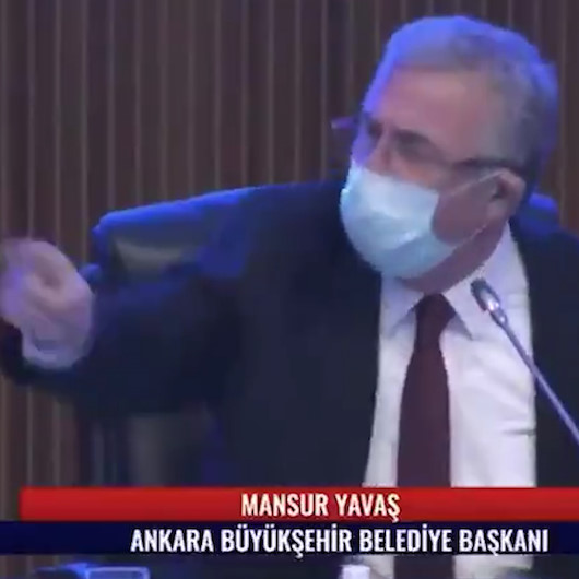 Ankara Büyükşehir Belediye Başkanı Yavaştan meclis üyesine: Sana söz verirsem konuşursun! Alın mikrofonu!