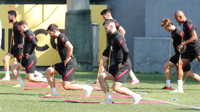 Galatasaray bugün fizik ağırlıklı bir idman programı üzerinde çalıştı.