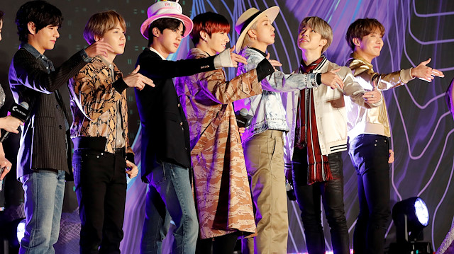 FILE PHOTO: Members of South Korean boy band BTS pose on the red carpet during the annual MAMA Awards at Nagoya Dome in Nagoya, Japan, December 4, 2019. REUTERS/Kim Kyung-Hoon/File Photo

