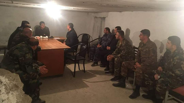 SİHA korkusu: Sözde Karabağ lideri Harutyan sığınakta görüntülendi
