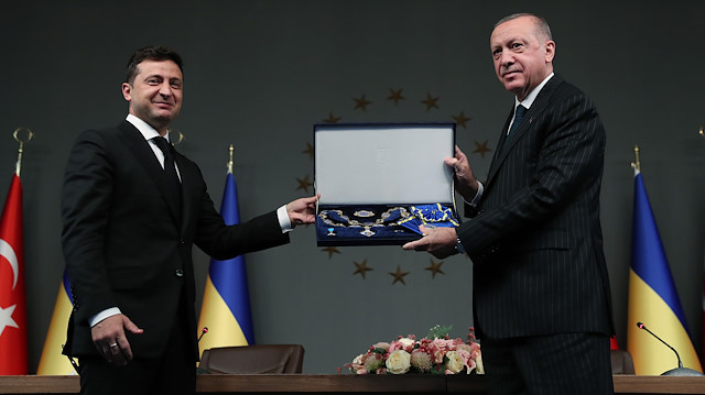 Cumhurbaşkanı Erdoğan ve Ukrayna Devlet Başkanı Zelenskiy 