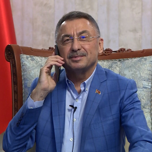 Cumhurbaşkanı Yardımcısı Oktay, KKTC Cumhurbaşkanı Ersin Tatar ile telefonda görüştü