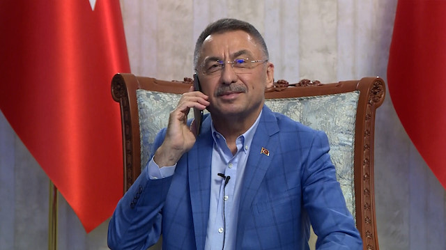 Cumhurbaşkanı Yardımcısı Oktay, KKTC Cumhurbaşkanı Ersin Tatar ile telefonda görüştü