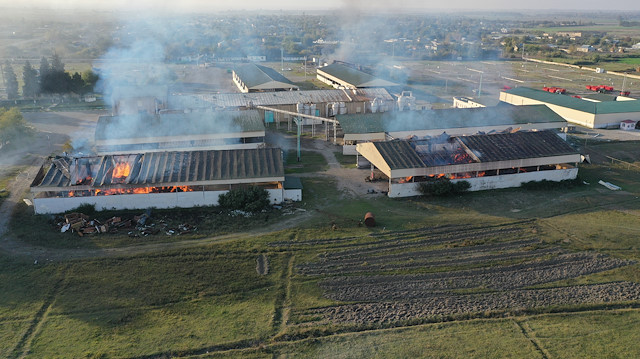 Armenian forces hit Azerbaijan's cotton factory