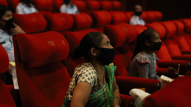 Movie theaters reopen in New Delhi

