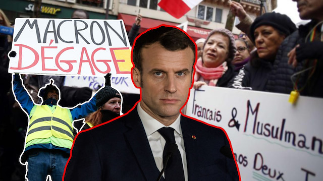 Macron her alanda Müslümanlara savaş başlattı: Fransız faşizmi!