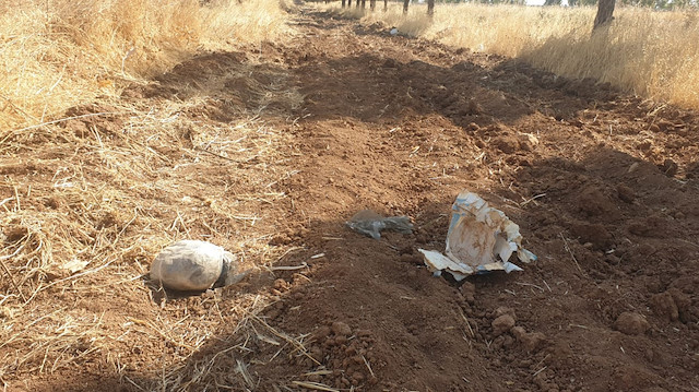 Şanlıurfa'da toprağa gömülü patlayıcı bulundu