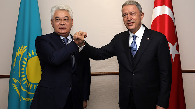 Turkish National Defense Minister Hulusi Akar in Kazakhstan

