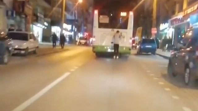 Bursa’da ölümüne yolculuk kamerada
