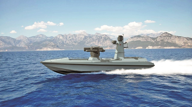 Türkiye’nin, silahlı insansız deniz aracı ULAQ-1 tanıtıldı. 