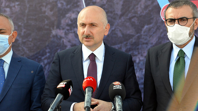 Ulaştırma ve Altyapı Bakanı Karaismailoğlu açıklama yaptı.