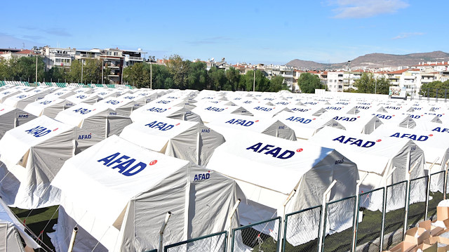 AFAD, çadır kentlerle İzmirlilerin yanında