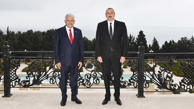 Binali Yıldırım- İlham Aliyev meeting