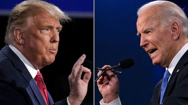 Cumhuriyetçi aday Donald Trump ve Demokrat aday Joe Biden.