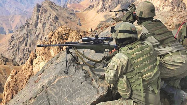 Operasyonda TSK unsurları saldırıyı düzenleyen 5 PKK’lı teröristi etkisiz hale getirdi
