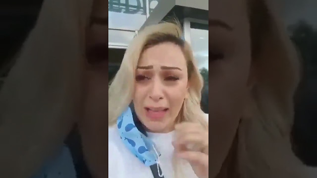 Genç kadın çektiği videoda gözyaşlarına boğulmuştu. 