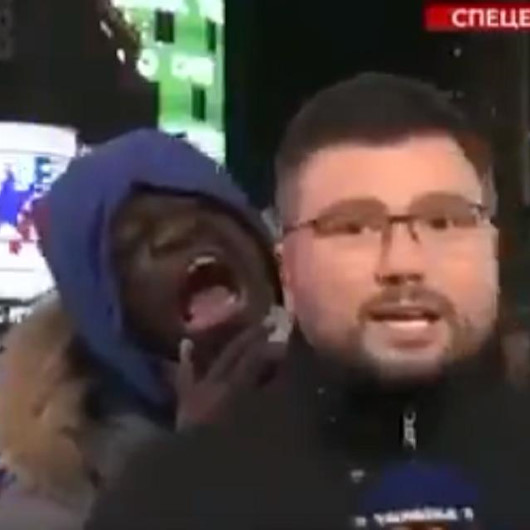 ABD seçimlerini takip eden Ukraynalı sunucu neye uğradığını şaşırdı!