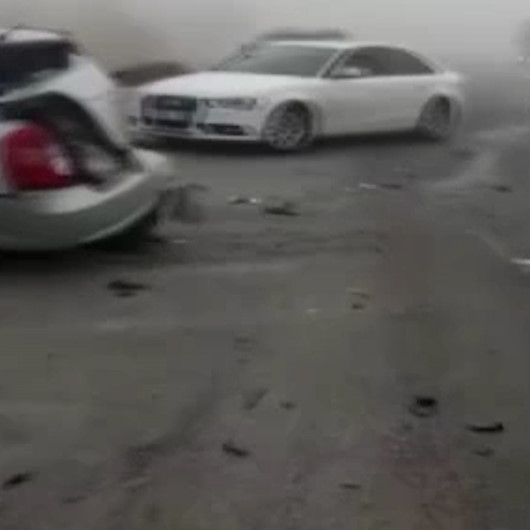 Konyada sis sonrası karayolu savaş alanına döndü