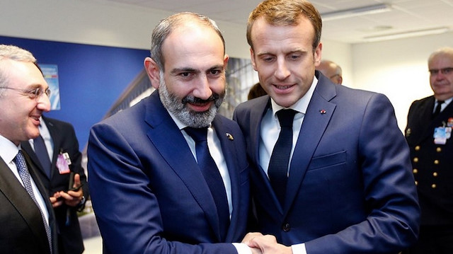 Ermenistan Başbakanı Nikol Paşinyan ve Fransa Cumhurbaşkanı Emmanuel Macron