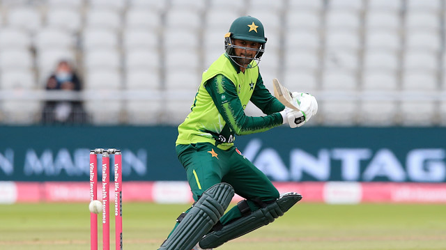 Cricket - Second T20 International - England v Pakistan - Emirates Old Trafford, Manchester, Britain - August 30, 2020 Pakistan's Shoaib Malik in action Lindsey Parnaby/Pool via REUTERS

