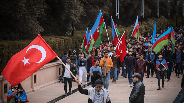 Azerbaycan'da kutlamalar devam etti.