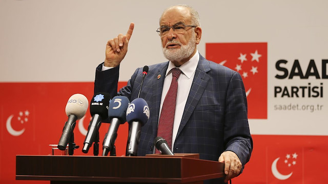   Saadet Partisi Genel Başkanı Temel Karamollaoğlu.