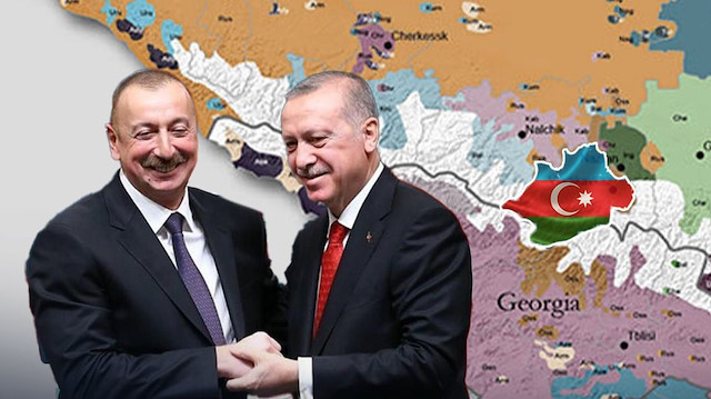 Türkiye Cumhuriyeti Cumhurbaşkanı Recep Tayyip Erdoğan ve Azerbaycan Cumhuriyeti Cumhurbaşkanı İlham Aliyev