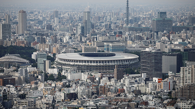FILE PHOTO: The National Stadium, the main stadium of Tokyo 2020 Olympics and Paralympics, is seen from an observation desk in Tokyo, Japan July 20, 2020. REUTERS/Issei Kato/File Photo

