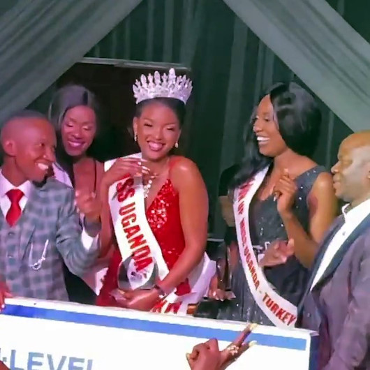 Esenyurtta bir gece kulübünde Miss Uganda güzellik yarışması düzenlendi