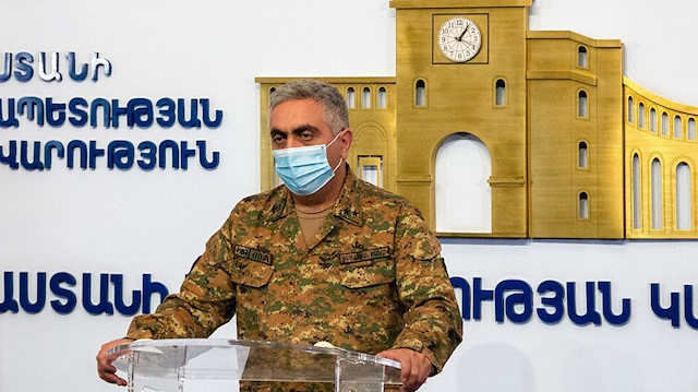 Ermenistan Savunma Bakanlığı Sözcüsü Artsrun Hovhannisyan.