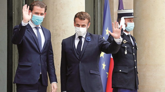 Sebastian Kurz ve Emmanuel Macron