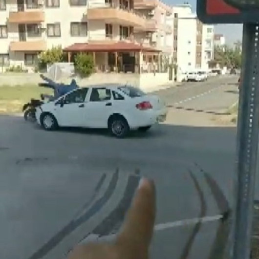 Kaza yerini görüntülediği sırada başka bir kazayı çekti