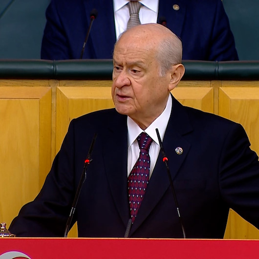 Devlet Bahçeli, Türkiyeyi şikayet eden İmamoğlu ve PKK paçavrasını parka resmeden Küçükçekmece Belediyesi ile ilgili konuştu